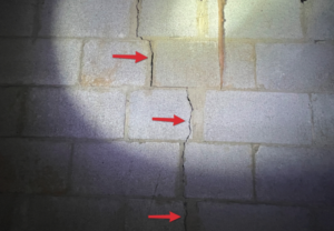 Vertical Foundation Crack, Most Thorough Home Inspection Murfreesboro TN
